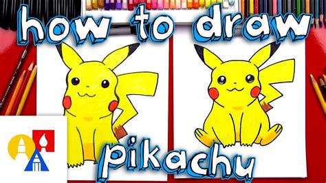 directed drawing for kids pikachu